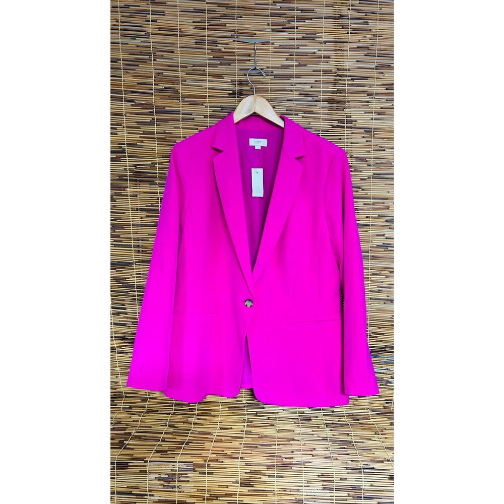 Loft Outlet Size 14 Hot Pink Blazer NWT